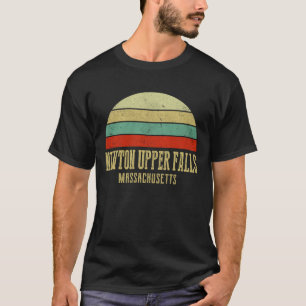 NEWTON UPPER FALLS MASSACHUSETTS Vintage Retro Sun T-Shirt