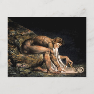 Newton William Blake Masonic Painting Postcard