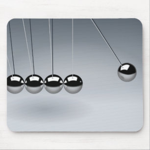 Newton's cradle mouse mat