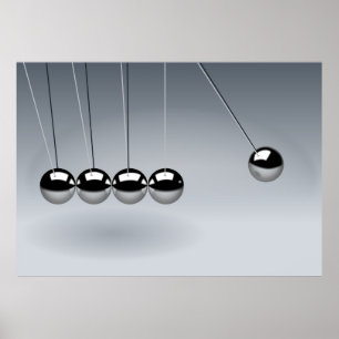 Newton's cradle poster
