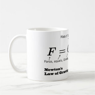 Newton's Law of Universal Gravitation Coffee Mug