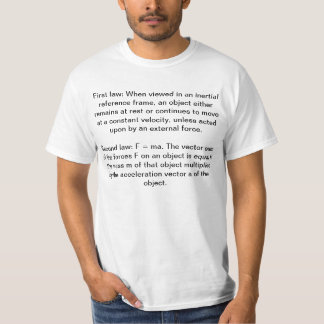 Newtons laws of motion T-shirt