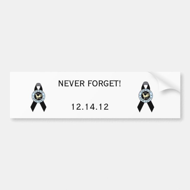 Newtown, CT Sandy Hook Elementary School Bumper Sticker (Front)