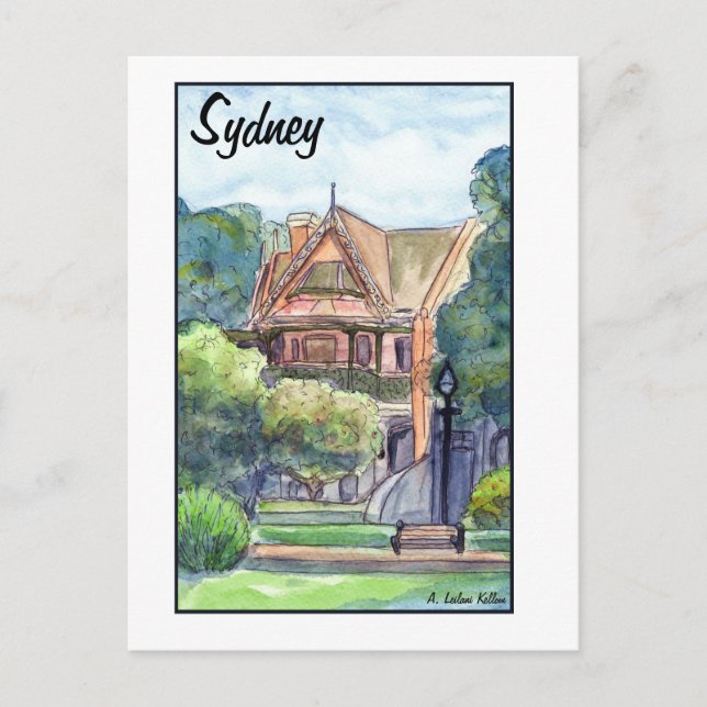 Newtown House Sydney Postcard (Front)