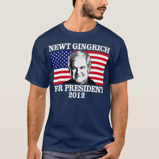 Newy Gingrich For President 2012 T-Shirt