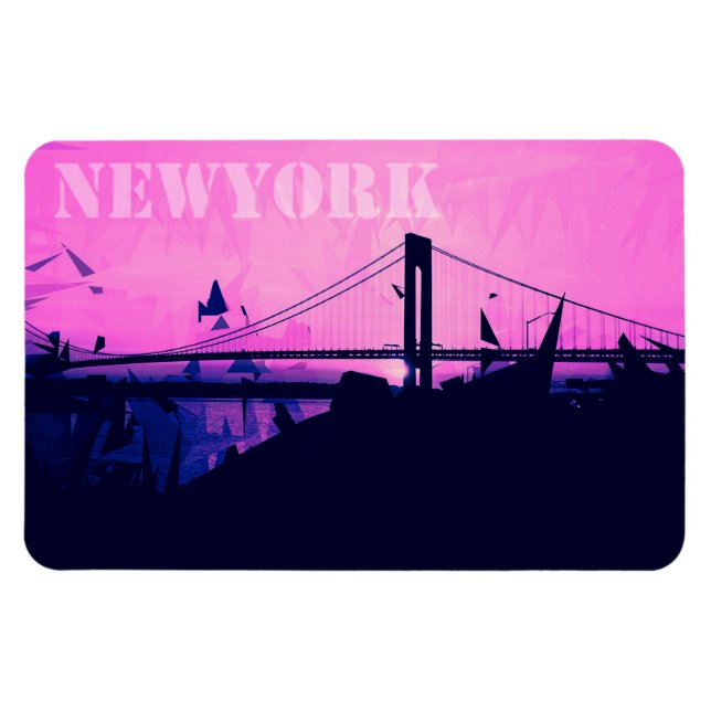 NewYork City Bridge Magnet (Horizontal)