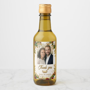 Newyork Rose Photo Wedding Label