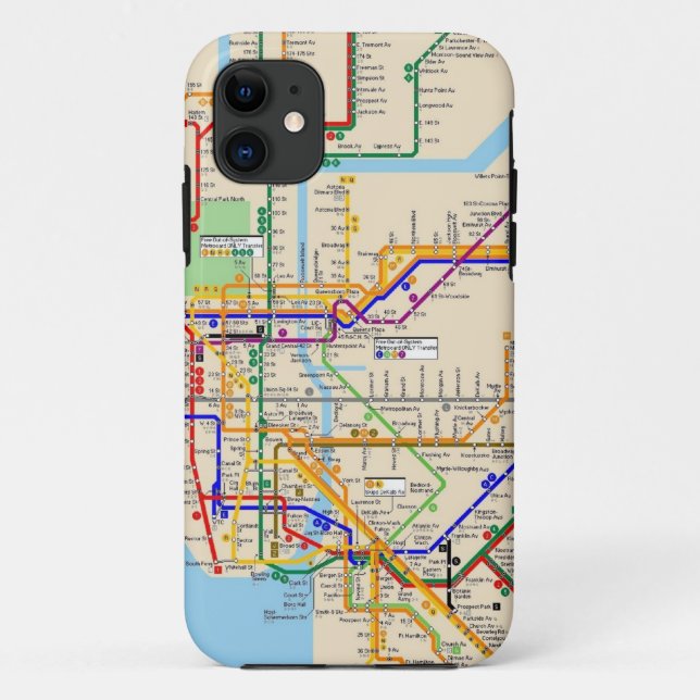 Newyork subway Case-Mate iPhone Case (Back)