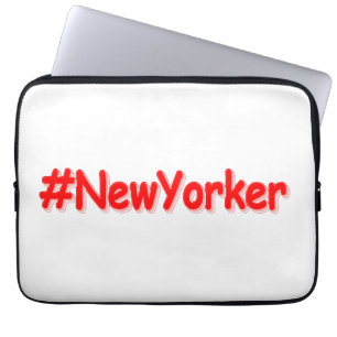 "#NewYorker " Cute Design. Buy Now Laptop Sleeve