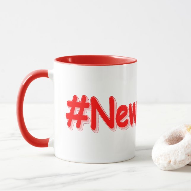 "#NewYorker " Cute Design. Buy Now Mug (With Donut)