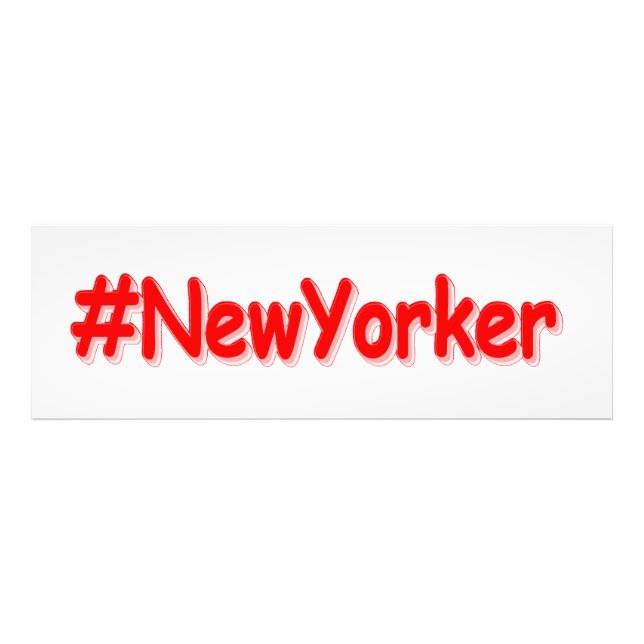 "#NewYorker " Cute Design. Buy Now Photo Print (Front)