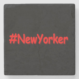 "#NewYorker " Cute Design. Buy Now Stone Coaster