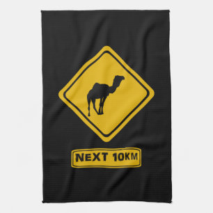 next 10 km camels tea towel