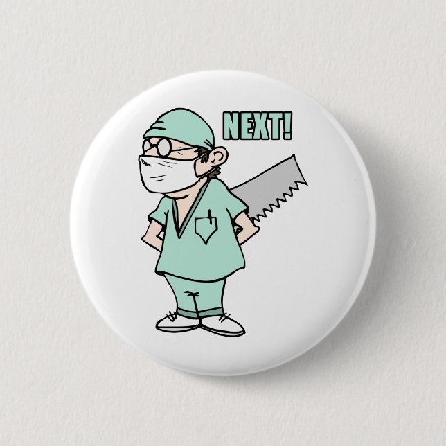 Next! 6 Cm Round Badge (Front)