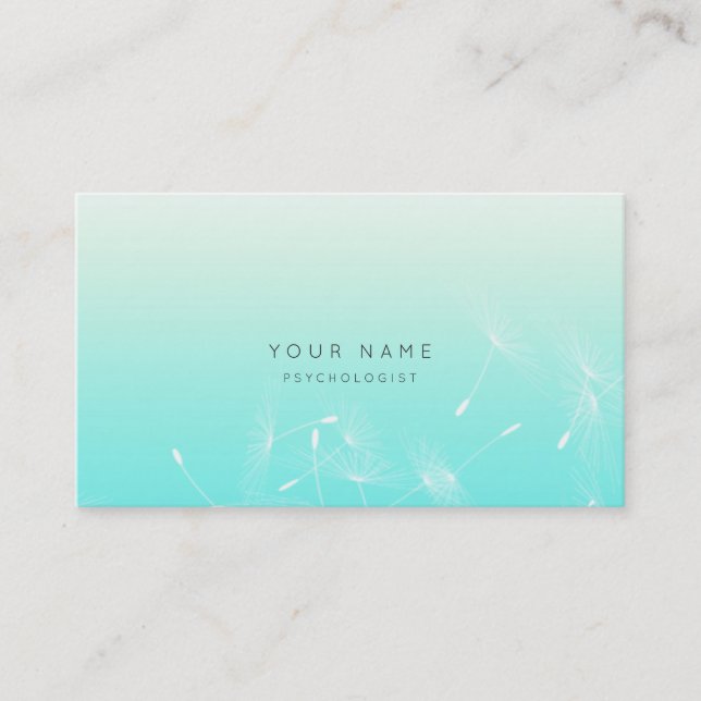 Next Appointment Card Dandelion Ocean Therapist (Front)