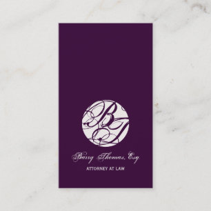 Next Appointment Cards, monogram business cards