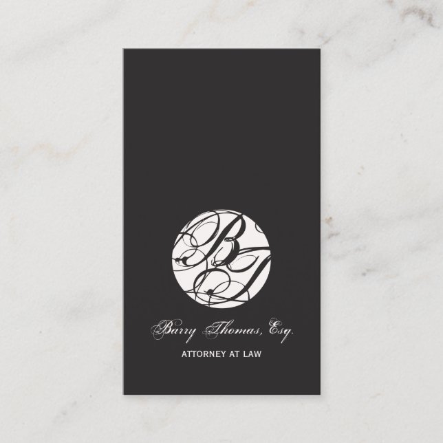 Next Appointment Cards, monogram DIY colour (Front)