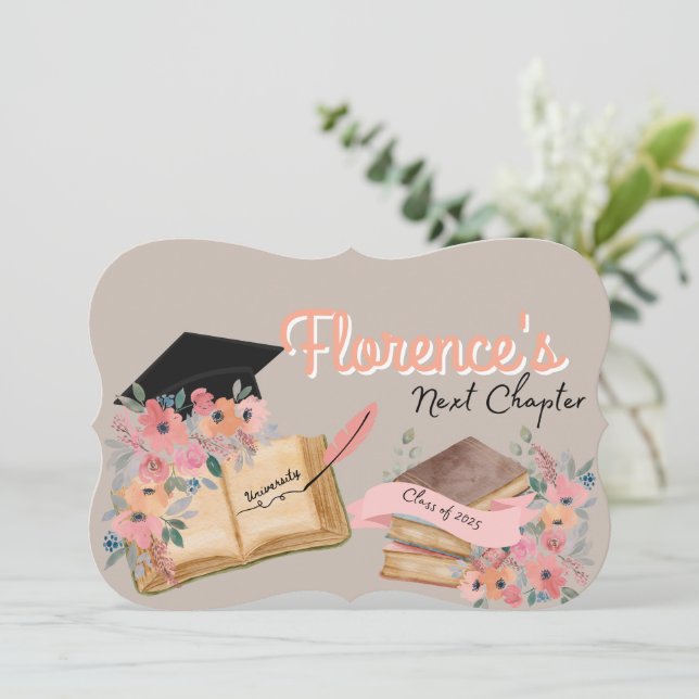 Next Chapter Graduation Invitations (Standing Front)