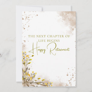 Next Chapter of Life Begins Elegant Retirement  Card