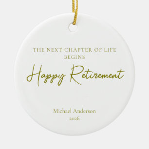 Next Chapter of Life Begins Retirement Gift Ceramic Tree Decoration