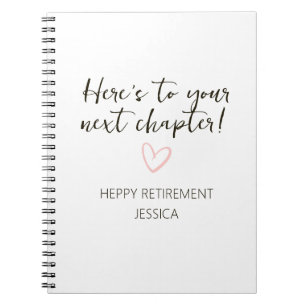 Next Chapter Personalised Retirement Gift Notebook