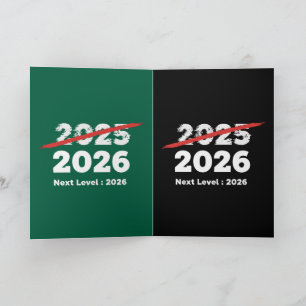 Next Level 2026   Funny Goodbye 2025 New Year's  Holiday Card