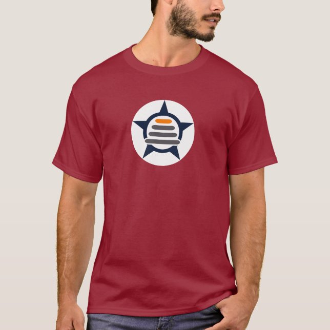 Next Level Icon tee, Blank back, Dark Coloured T-Shirt (Front)