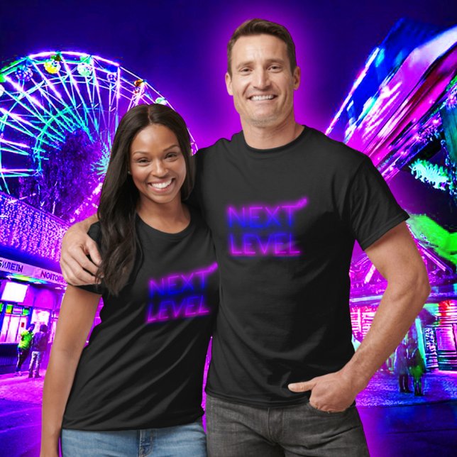 Next Level L.A. Sunset Neon Black T-Shirt (Creator Uploaded)