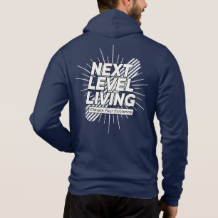 Next Level Living Men's Hooded ZIP-UP Hoodie