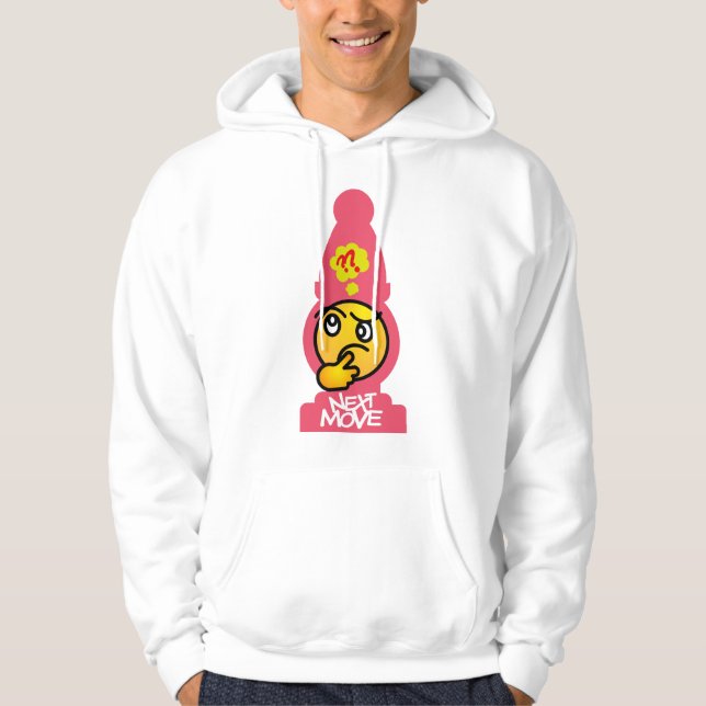 NEXT MOVE MASTER CHESS BY MASANSER PIXELAT HOODIE (Front)