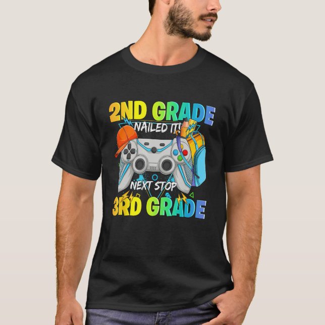 Next stop 3rd grade 2nd grade nailed it Graduate V T-Shirt (Front)