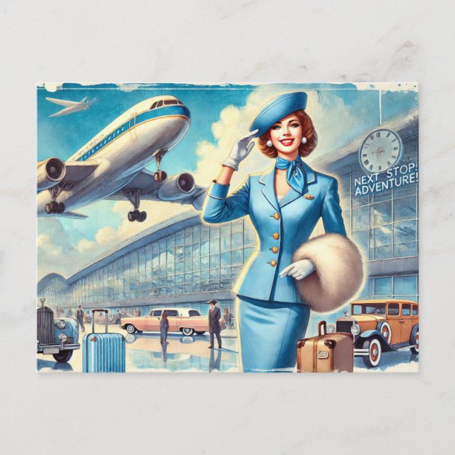 Next stop: Adventure Postcard (Front)