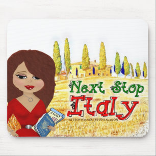 Next Stop Italy Logo Mouspad Mouse Mat