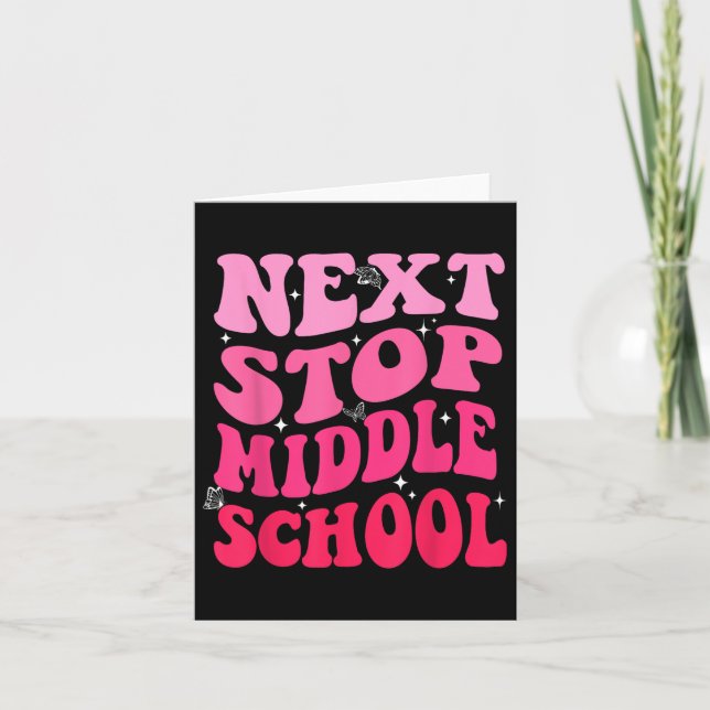 Next Stop Middle School Groovy Elementary School G Card (Front)