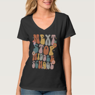 Next Stop Middle School Groovy Retro 5th Grade Gra T-Shirt
