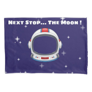 Next Stop The Moon Astronaut Kids Pillowcase