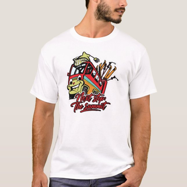 Next Stop The Summit Bus T-Shirt (Front)