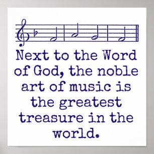 Next To The Word Of God - Music Quote Poster