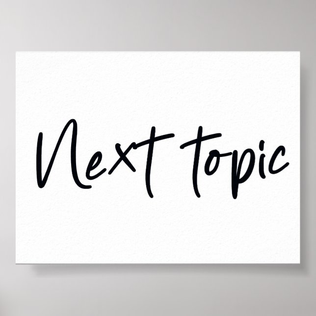 Next topic poster (Front)