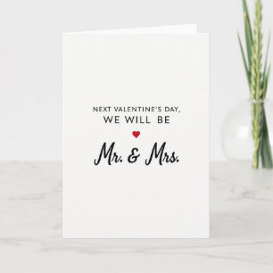 Next Valentines Mr And Mrs Card