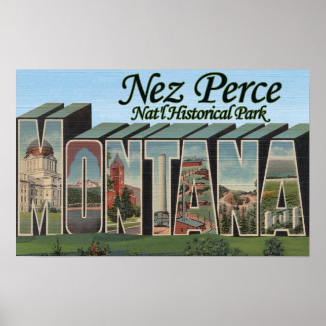 Nez Perce Nat'l Park, Montana Poster (Front)