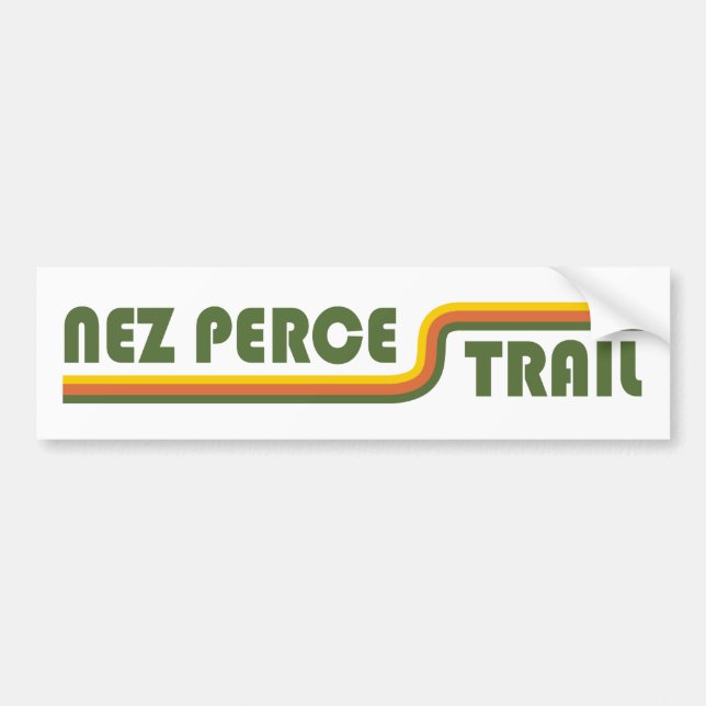 Nez Perce Trail Bumper Sticker (Front)