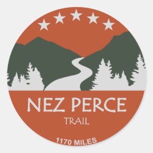 Nez Perce Trail Classic Round Sticker