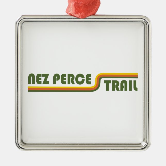 Nez Perce Trail Metal Tree Decoration (Front)
