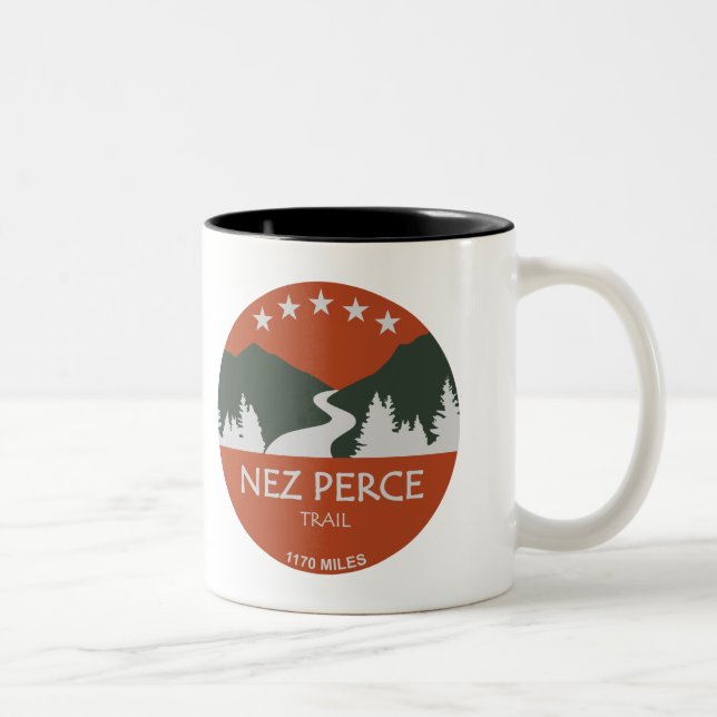 Nez Perce Trail Two-Tone Coffee Mug (Right)