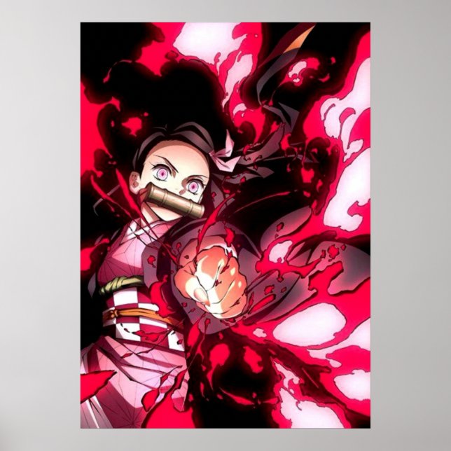 Nezuko Blood Demon Art Demon Slayer  Poster (Front)