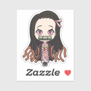 Nezuko - Demon Slayer Cute anime style chibi 