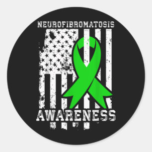 Nf1 Awareness Neurofibromatosis T Shirt  Classic Round Sticker