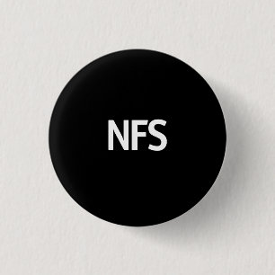 NFS black 3 Cm Round Badge