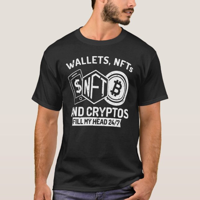 Nft Cryptocurrency Lifestyle Wallet Nfts And Crypt T-Shirt (Front)